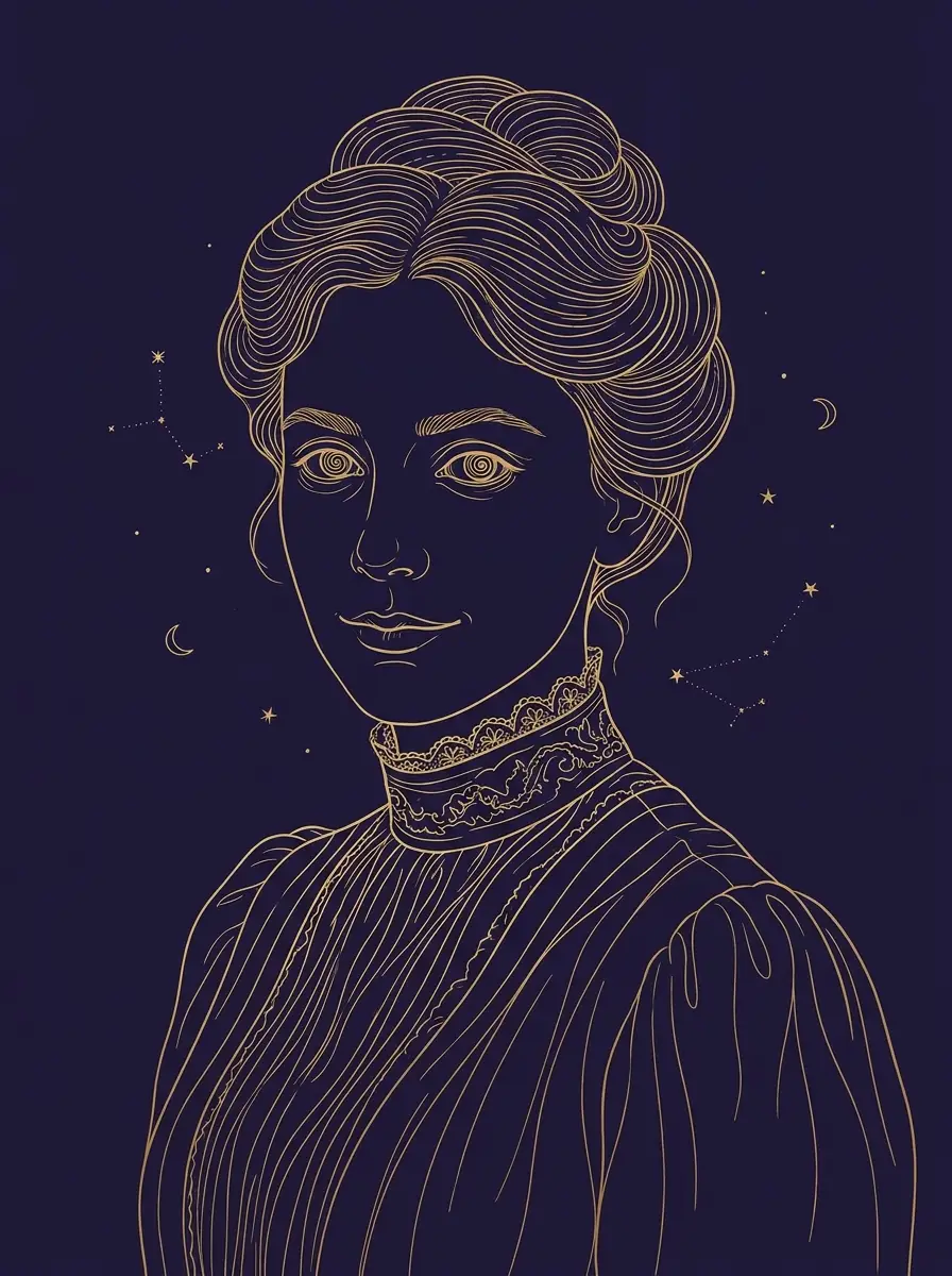 Ilustração de Capitu, de Dom Casmurro