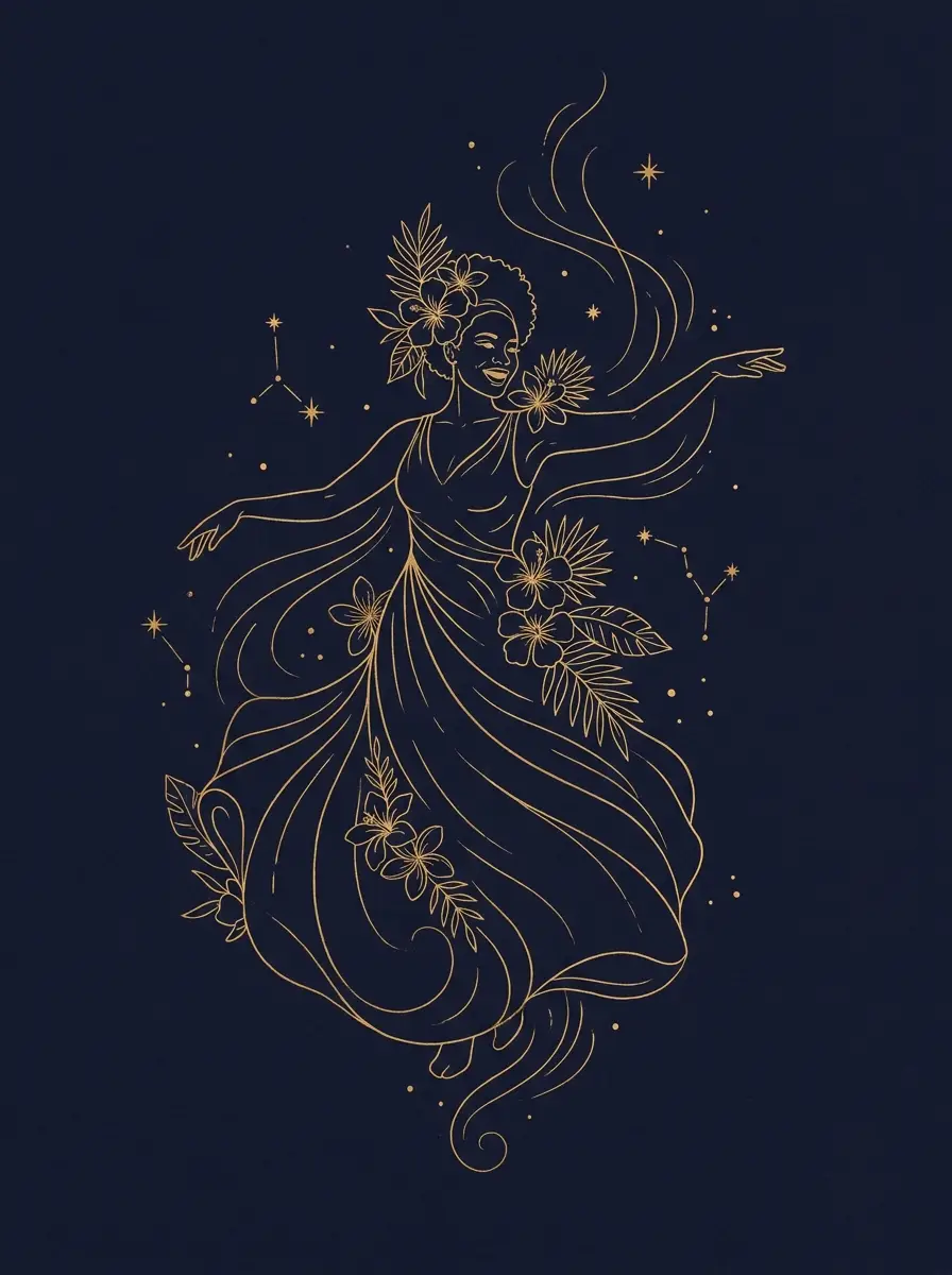 Ilustração de Rita Baiana, de O Cortiço